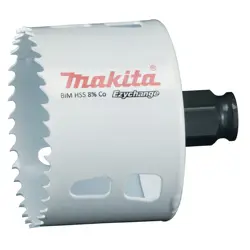 Pila za rupe Makita BIM HSS-Co 8% 70mm EZYCHANGE (za metal, čelik, aluminij, drvo, PVC)