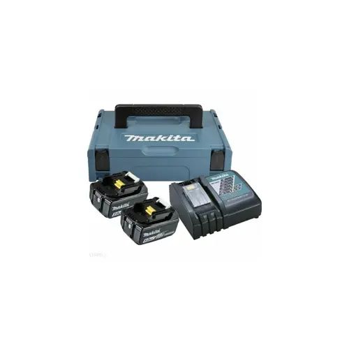 Komplet za napajanje MAKITA (BL1850Bx2+DC18RC) MAKPAC (18V, 2x baterija, punjač)