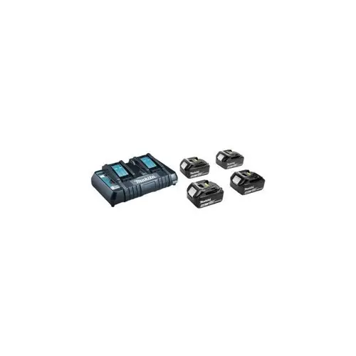 Komplet za napajanje MAKITA (BL1850Bx4+DC18RD) MAKPAC (18V, 4 baterije)