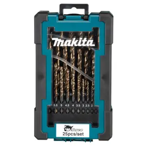 MAKITA ZESTAW WIERTEŁ DO METALU HSS-G M-FORCE 25szt.1-13mm