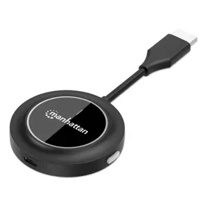 Manhattan 1080p Wireless HDMI Display Adapter with HDMI Transmitter, Dongle Wirelessly Displays a Video Signal from an HDMI Device on an HDMI TV or Projector, Requires Receiver from #208420 Wireless H