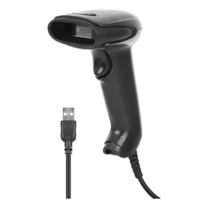 Manhattan Contact CCD Handheld Barcode Scanner, USB, 60mm Scan Width, Cable 152cm, Max Ambient Light 5,000 lux (sunlight), Black, Three Year Warranty