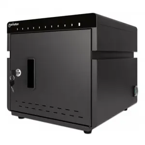 Manhattan iPad to 11" 10-bay Charging Desktop Cabinet, Also other tablets and smartphones (with device to USB-C cable), Bays 264x22x235mm, Device charging cables not included (suggest USB-C cable code