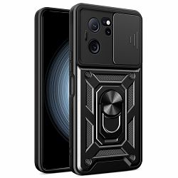 Maska za mobitel MAXMOBILE za XIAOMI 13T/13T PRO, anti shock with ring, crna