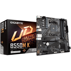 Matična ploča GIGABYTE B550M K, DDR4, SATA3, USB3.2Gen1, DP, AM4 mATX