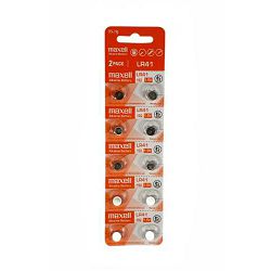Maxell alkalna dugmasta baterija LR41, 10 kom, 5x2