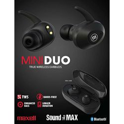 Slušalice MAXELL TWS Mini Duo crne (bežične)