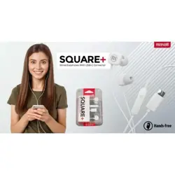 Maxell SQUARE+ USB-C slušalice, bijele