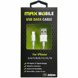 MAXMOBILE DATA KABEL I- PHONE 5/6/7/8/X/11/12/13 1m