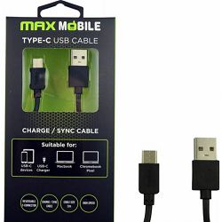 MAXMOBILE DATA KABEL USB 2.0 TYPE C 2m crni