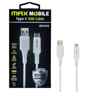 maxmobile-data-kabel-usb-20-type-c-udc3028-kevlar-white-qc-3-67377-1007010082.webp