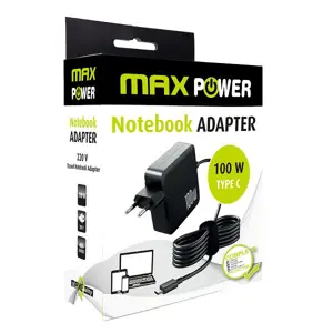 MAXPOWER LAPTOP UNIVERZALNI KUĆNI PUNJAČ 100W, Type-C 1.8metar