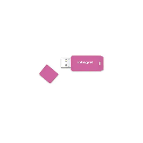 Memorija USB 2.0 FLASH DRIVE, 16 GB, INTEGRAL NEON, rozi