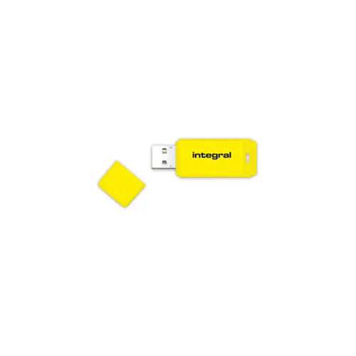 Memorija USB 2.0 FLASH DRIVE, 32 GB, INTEGRAL NEON, žuti