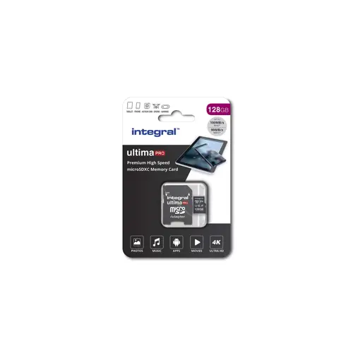 Memorijska kartica INTEGRAL, micro SDHC, 128GB, INMSDX128G-100/90V30