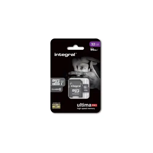 Memorijska kartica INTEGRAL UltimaPro, micro SDHC/XC, 32GB, INMSDH32G10-90U1, Class 10 UHS-I