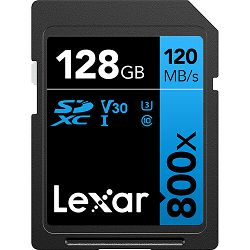 Memorijska kartica LEXAR 128GB Professional 800x SDXC™ UHS-I cards, 120MB/s read 45MB/s write C10 V10 U1