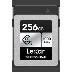 Memorijska kartica LEXAR 256GB Professional CFexpress™ Type B card Silver Serie, up to 1000MB/s read 600MB/s write