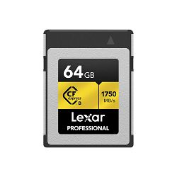 Memorijska kartica LEXAR 64GB Professional CFexpress™ Type-B card, up to 1750MB/s read 1000MB/s write