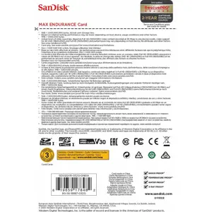 Memorijska kartica SANDISK Micro SDHC Max Endurance 32 GB + SD adapter