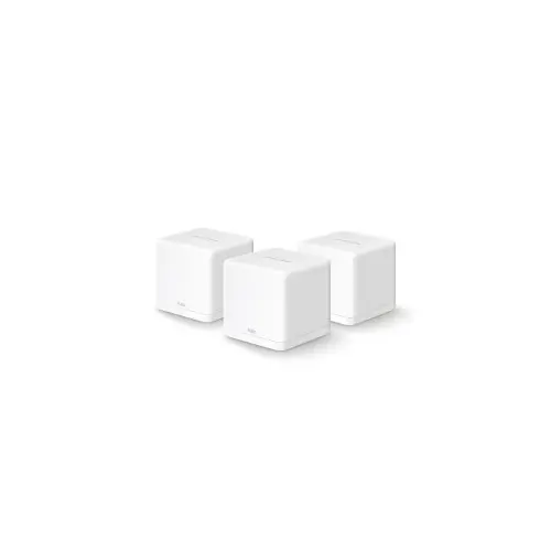 Mercusys AC1300 Halo H30G (3 pack) Whole-Home Mesh Wi-Fi, Dual-Band 400Mbps/867Mbps (2.4GHz/5GHz), 802.11 a/b/g/n/ac, 2×G-LAN