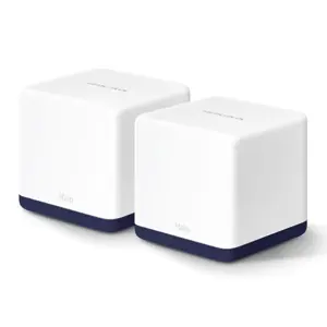 Mercusys | AC1900 Whole Home Mesh Wi-Fi System | Halo H50G (2-Pack) | 802.11ac | 600+1300 Mbit/s | Mbit/s | Ethernet LAN (RJ-45) ports 3 | Mesh Support Yes | MU-MiMO Yes | No mobile broadband | Antenn