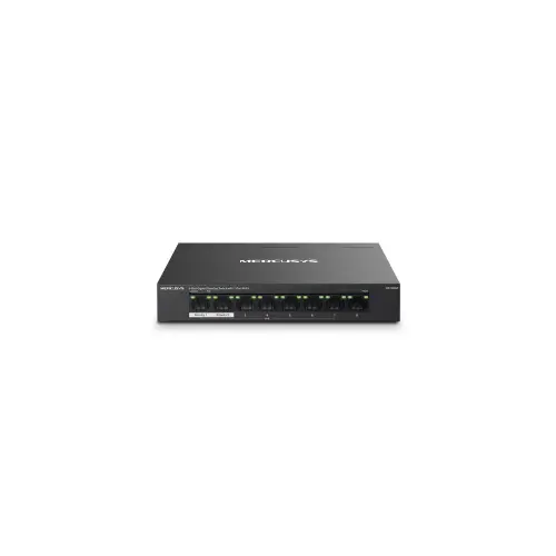 Mercusys MS108GP 8-Port Gigabit Desktop preklopnik (Switch) 7× Gigabit PoE+, 1× Gigabit Non-Po, Plug & Play, metalno kučište 