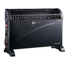 Konvektorska grijalica s tajmerom i turbo ventilatorom Mesko MS 7741b (crna, 2000 W, 3 stupnja snage, pogodna za prostorije do m2)