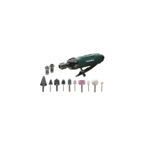 METABO PNEUMATIC STRAIGHT GRINDER DG 25 SET + ACCESSORIES