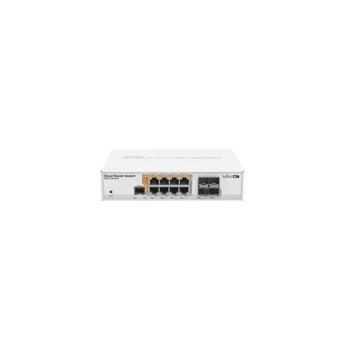 Mikrotik CRS112-8P-4S-IN network switch Gigabit Ethernet (10/100/1000) Power over Ethernet (PoE) White
