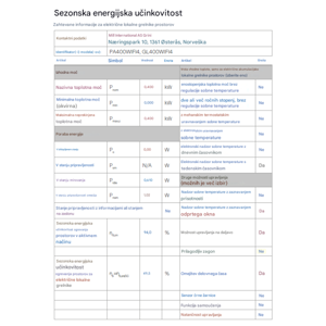 MILL panelni konvekcijski radiator Wi-Fi 400W bel jeklo PA400WIFI4