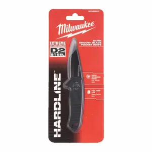 MILWAUKEE FOLDING KNIFE SMOOTH HARDLINE 64mm...
