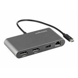 Mini priključna stanica Thunderbolt 3 STARTECH.COM TB3DKMDPL (prijenosna s dvostrukim monitorom s DP 4K 60Hz, 2X USB-A hub 3.2/2.0, GbE, 28cm kabel, TB3) 