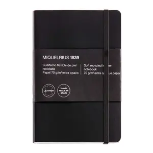Miquelrius LEATHER1839 Notizbuch 104x150 SQU 5mm Index,200Bl