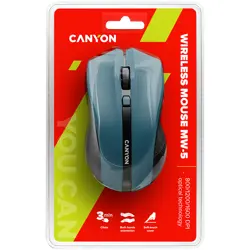 Miš CANYON 2.4Ghz wireless Optical  Mouse with 4 buttons, DPI 800/1200/1600, blue