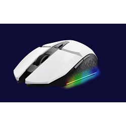 Miš TRUST GXT 110W Felox, Gaming, Punjivi, Bežični, RGB bijeli