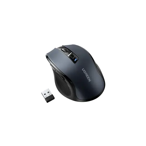 Miš UGREEN, bežični, ergonomski, 4000 DPI, crni