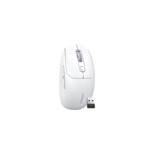 Miš UGREEN gaming, bežični, bluetooth, USB, bijeli