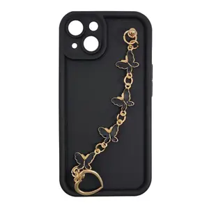 MM TPU IPHONE 13 6.1 SILICONE CANDY WRIST STRAP Bl Butterfly
