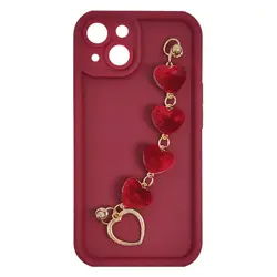 MM TPU IPHONE 14 - SILICONE CANDY WRIST STRAP R Heart