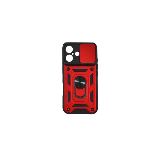 MM TPU iPhone 16 - ANTI-SHOCK WITH RING crvena