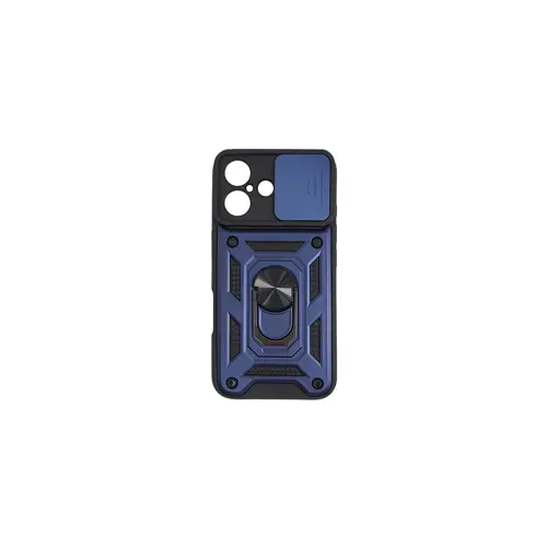 MM TPU iPhone 16 - ANTI-SHOCK WITH RING plava