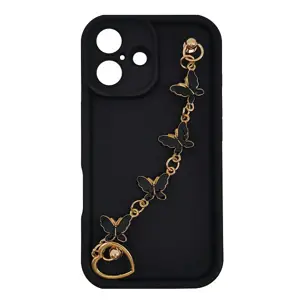 MM TPU IPHONE 16 - SILICONE CANDY WRIST STRAP Bl Butterfly