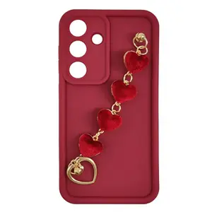 MM TPU SAM GALAXY S24/S25 - SILICONE CANDY WRIST STRAP R Heart