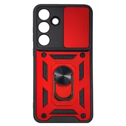 MM TPU SAM GALAXY S25 - ANTI-SHOCK WITH RING crvena