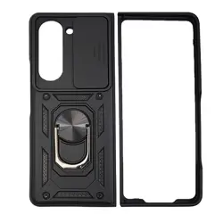MM TPU SAM GALAXY Z FOLD 5 ANTI-SHOCK WITH RING crna