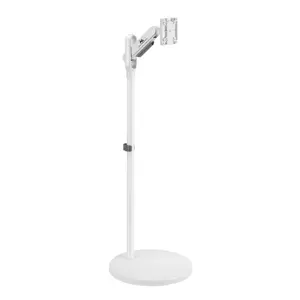 Mobile Monitor/TV Floor Stand Maclean, Gas Spring, 17"-35", 2-10kg, White, MC-970W