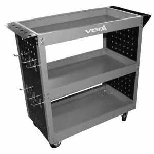 MOBILE tool trolley with 3 shelves Vista