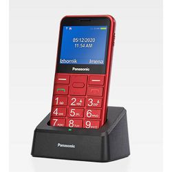 Mobitel PANASONIC KX-TU155EXRN crveni + stalak za punjenje