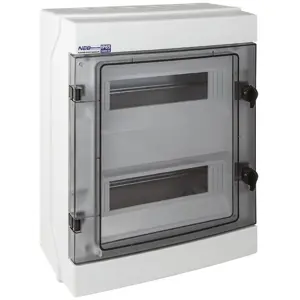 Modular hermetic switchgear (500V AC, 1000V DC) 2x12 surface-mounted (N+PE) IP65 RH-24